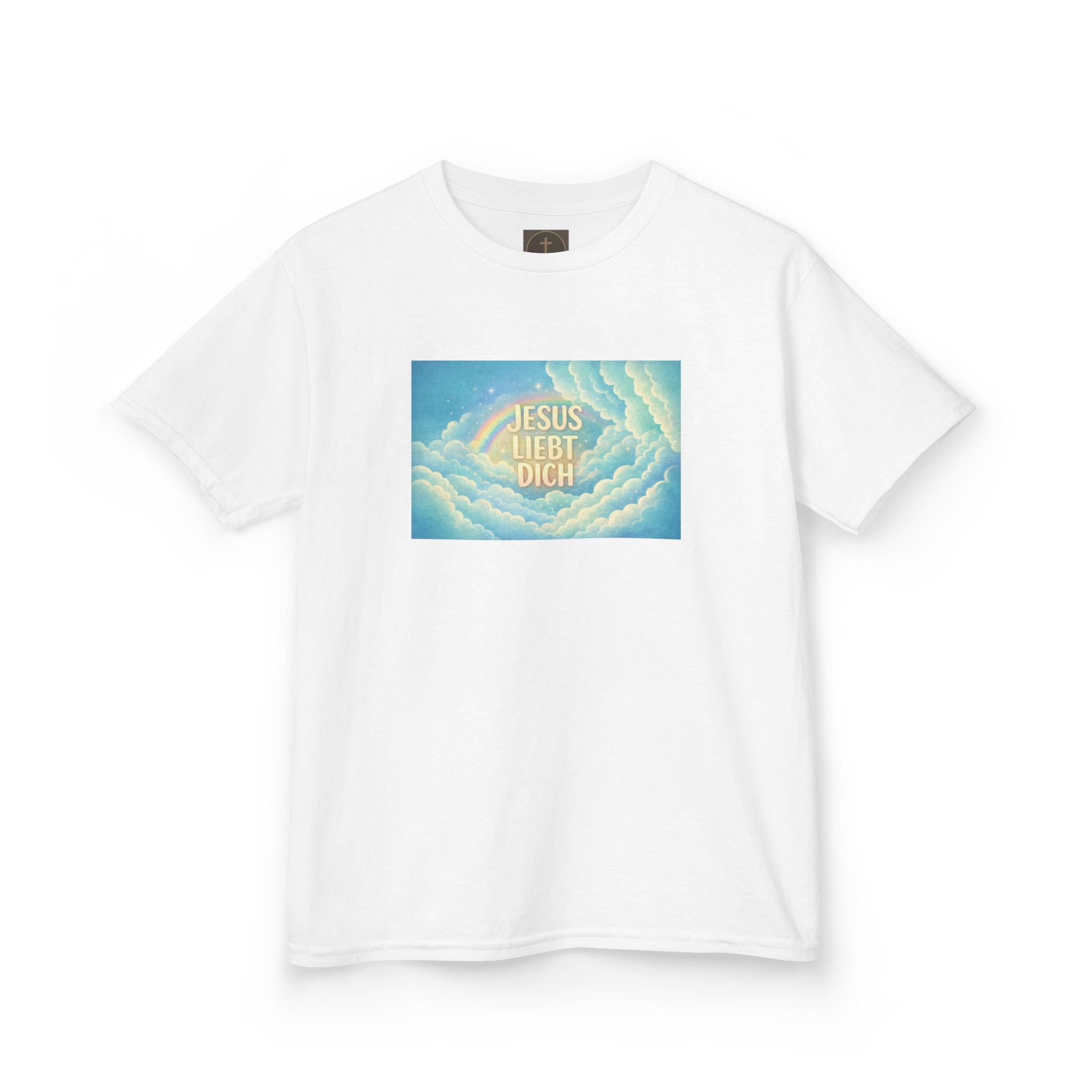 "Jesus liebt dich" Himmel Design Kids T-Shirt