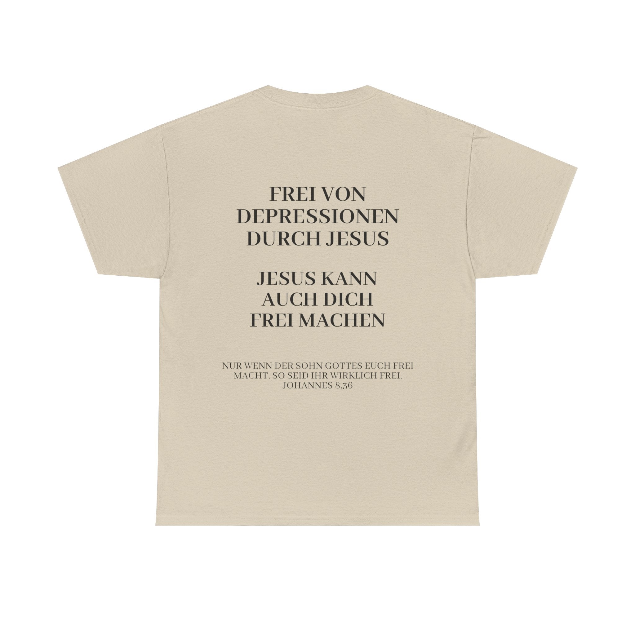 ,,Frei von Depressionen durch Jesus,, - Trage dein Zeugnis - T-Shirt