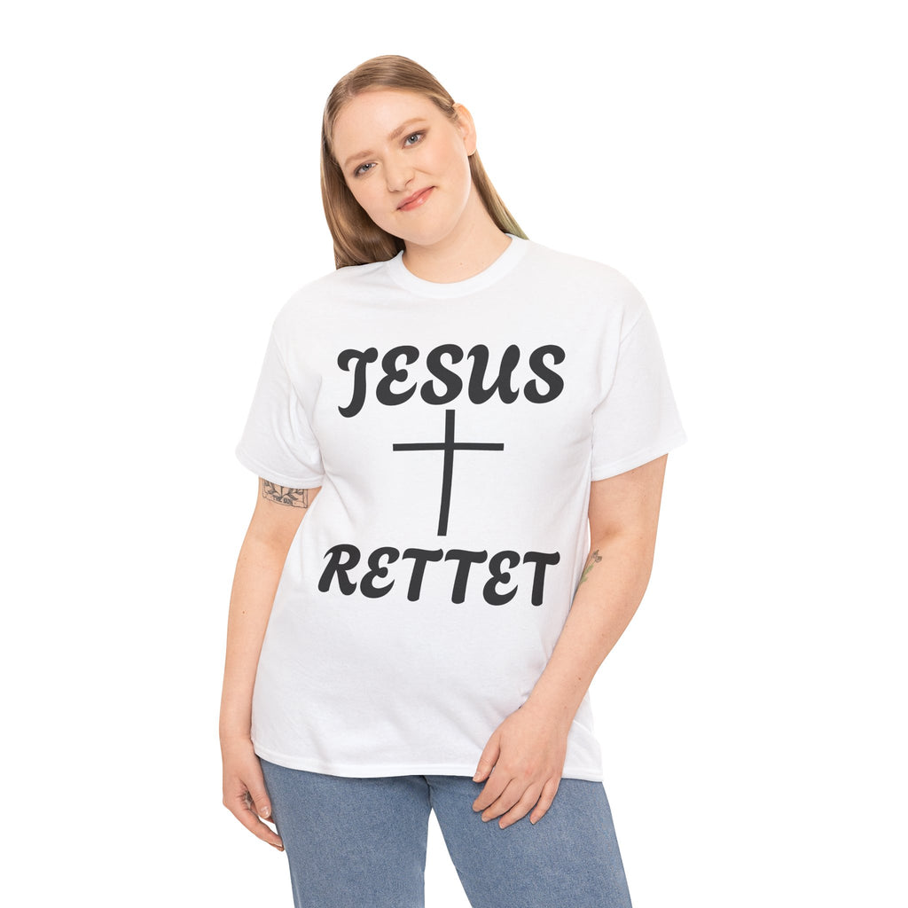 JESUS RETTET T-Shirt mit Kreuz