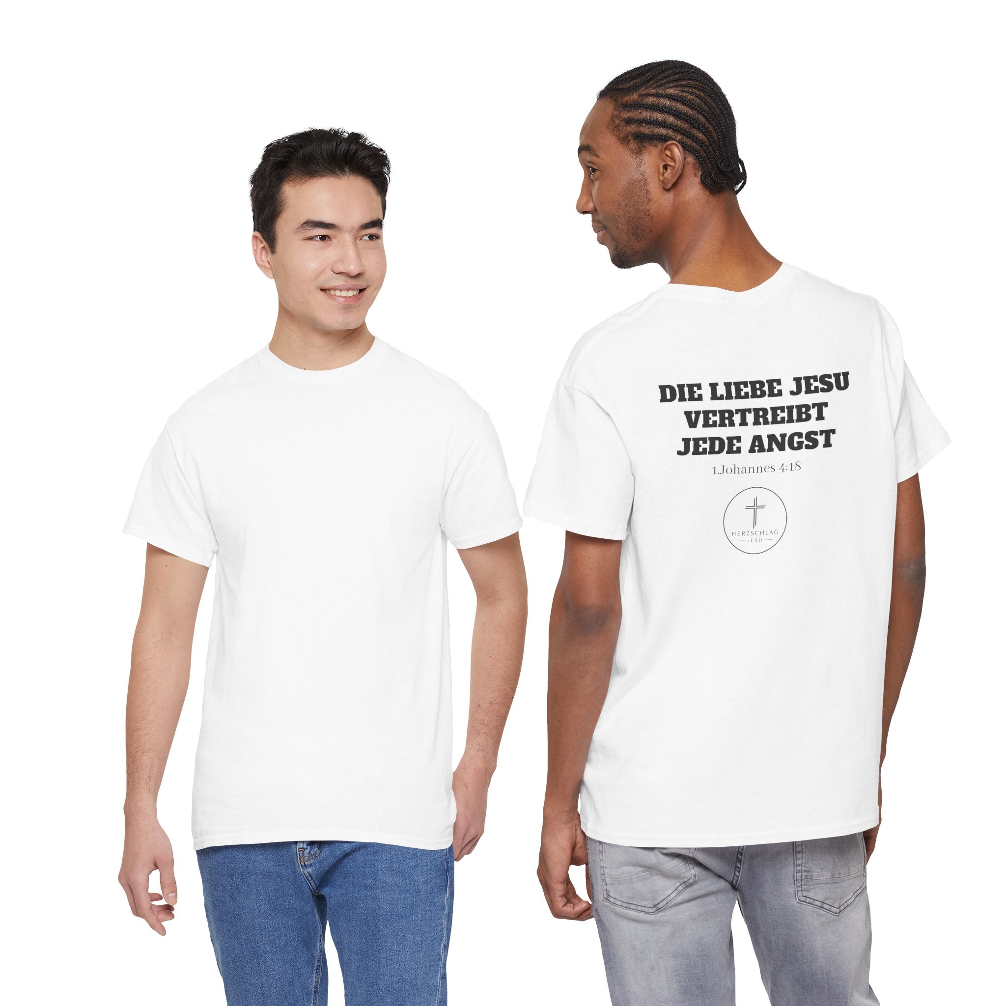 Die Liebe Jesu vertreibt jede Angst 1.Johannes 4:18 T-Shirt