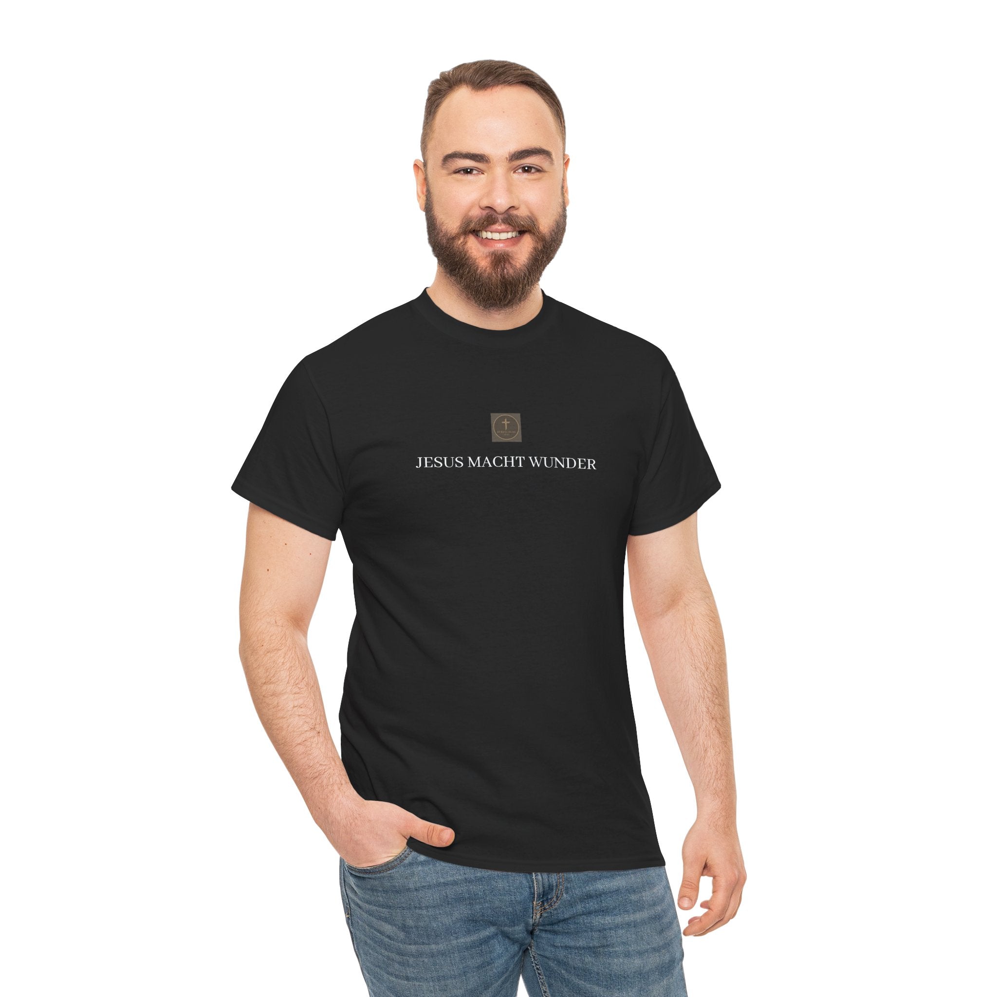 ,,JESUS MACHT WUNDER,, - Schlichtes T-Shirt
