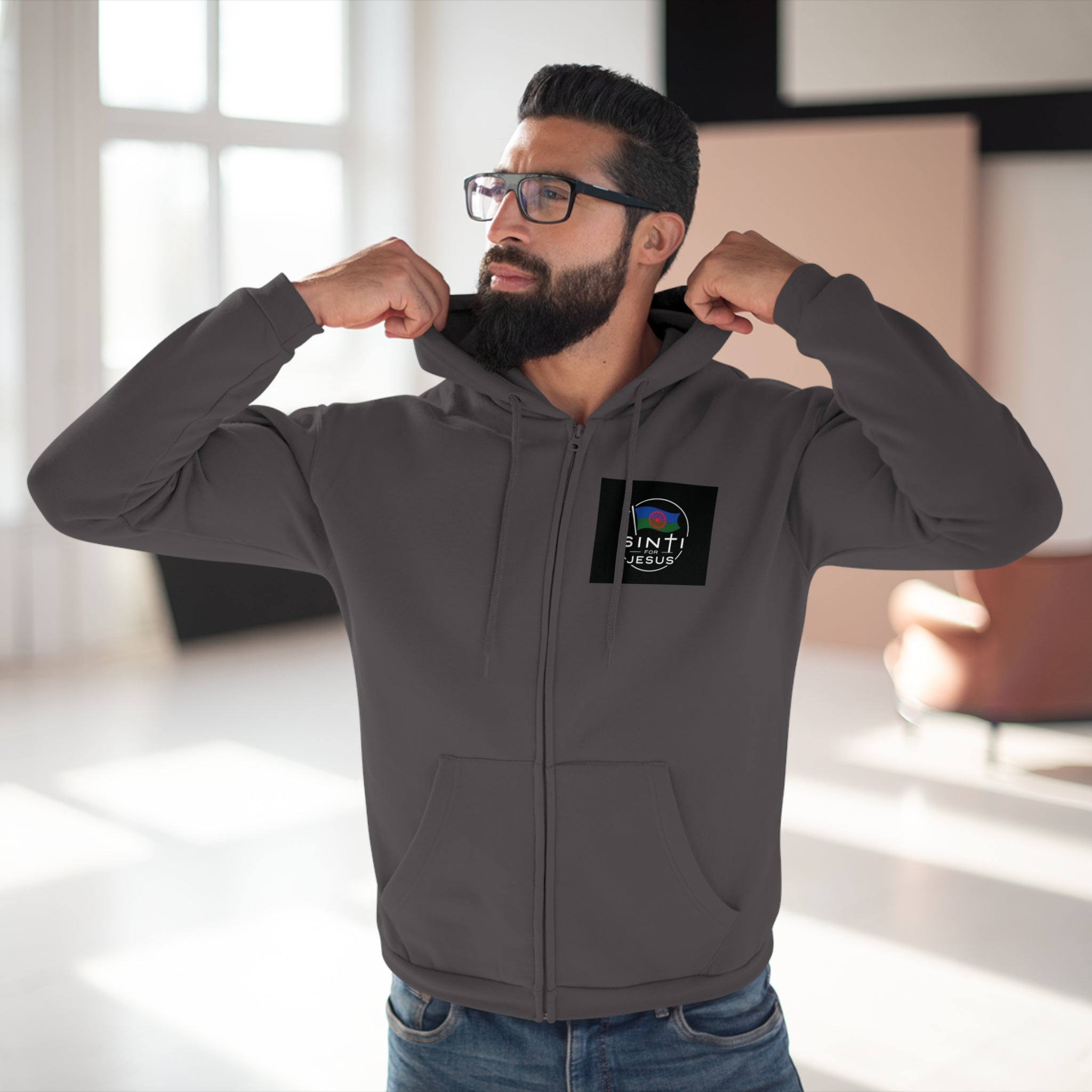 ,,Das Volk Sinti soll Errettet werden,,  Design Zip Hoodie
